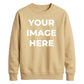 Upload custom photo placement comfy top gift unisex sweatshirt