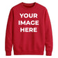 Upload custom photo placement comfy top gift unisex sweatshirt