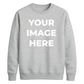 Upload custom photo placement comfy top gift unisex sweatshirt