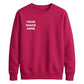 Upload custom photo placement comfy top gift unisex sweatshirt