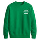 Upload custom photo placement comfy top gift unisex sweatshirt