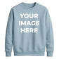 Upload custom photo placement comfy top gift unisex sweatshirt