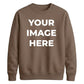 Upload custom photo placement comfy top gift unisex sweatshirt