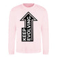 Upward Keep Evolving Arrow Slogan Unisex Sweatshirt