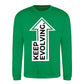 Upward Keep Evolving Arrow Slogan Unisex Sweatshirt