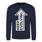 Upward Keep Evolving Arrow Slogan Unisex Sweatshirt