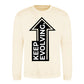 Upward Keep Evolving Arrow Slogan Unisex Sweatshirt