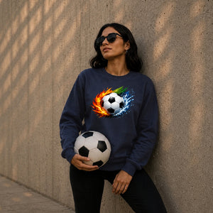 Urban Fire and Wave Sport football tournament sweatshirt FiFa World Cup Mockup Dad