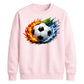 Urban Fire and Wave Sport football tournament sweatshirt FiFa World Cup Mockup Dad