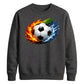 Urban Fire and Wave Sport football tournament sweatshirt FiFa World Cup Mockup Dad
