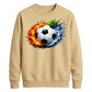 Urban Fire and Wave Sport football tournament sweatshirt FiFa World Cup Mockup Dad