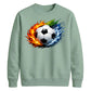 Urban Fire and Wave Sport football tournament sweatshirt FiFa World Cup Mockup Dad