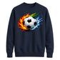 Urban Fire and Wave Sport football tournament sweatshirt FiFa World Cup Mockup Dad