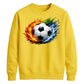 Urban Fire and Wave Sport football tournament sweatshirt FiFa World Cup Mockup Dad