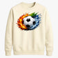Urban Fire and Wave Sport football tournament sweatshirt FiFa World Cup Mockup Dad