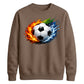 Urban Fire and Wave Sport football tournament sweatshirt FiFa World Cup Mockup Dad
