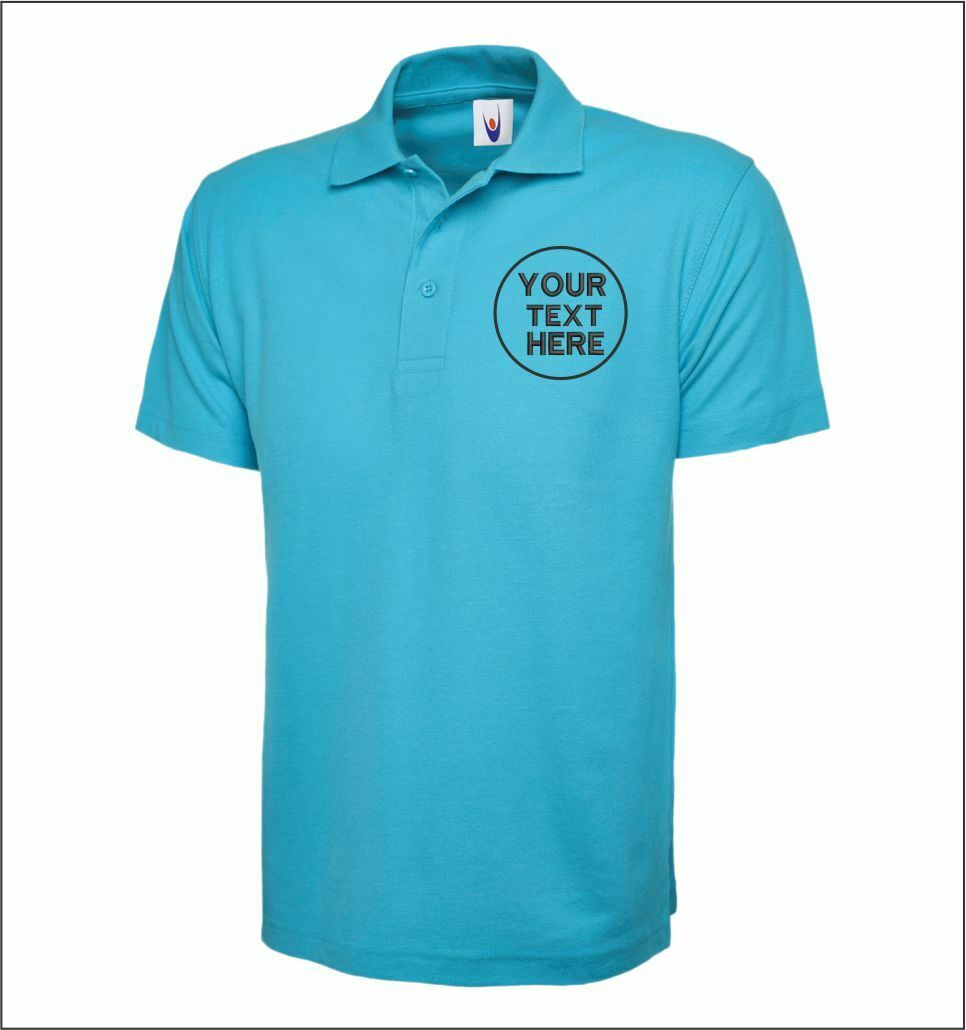 Custom Embroidered Men Polo Tshirt, Personalised Text/Design Shirt, Digitized Company Logo Monogrammed Polo Tee, Special Gift for Golf Lover