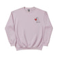 Two Halves, One Heart Sketch Embroidery SweatShirt - EWB104