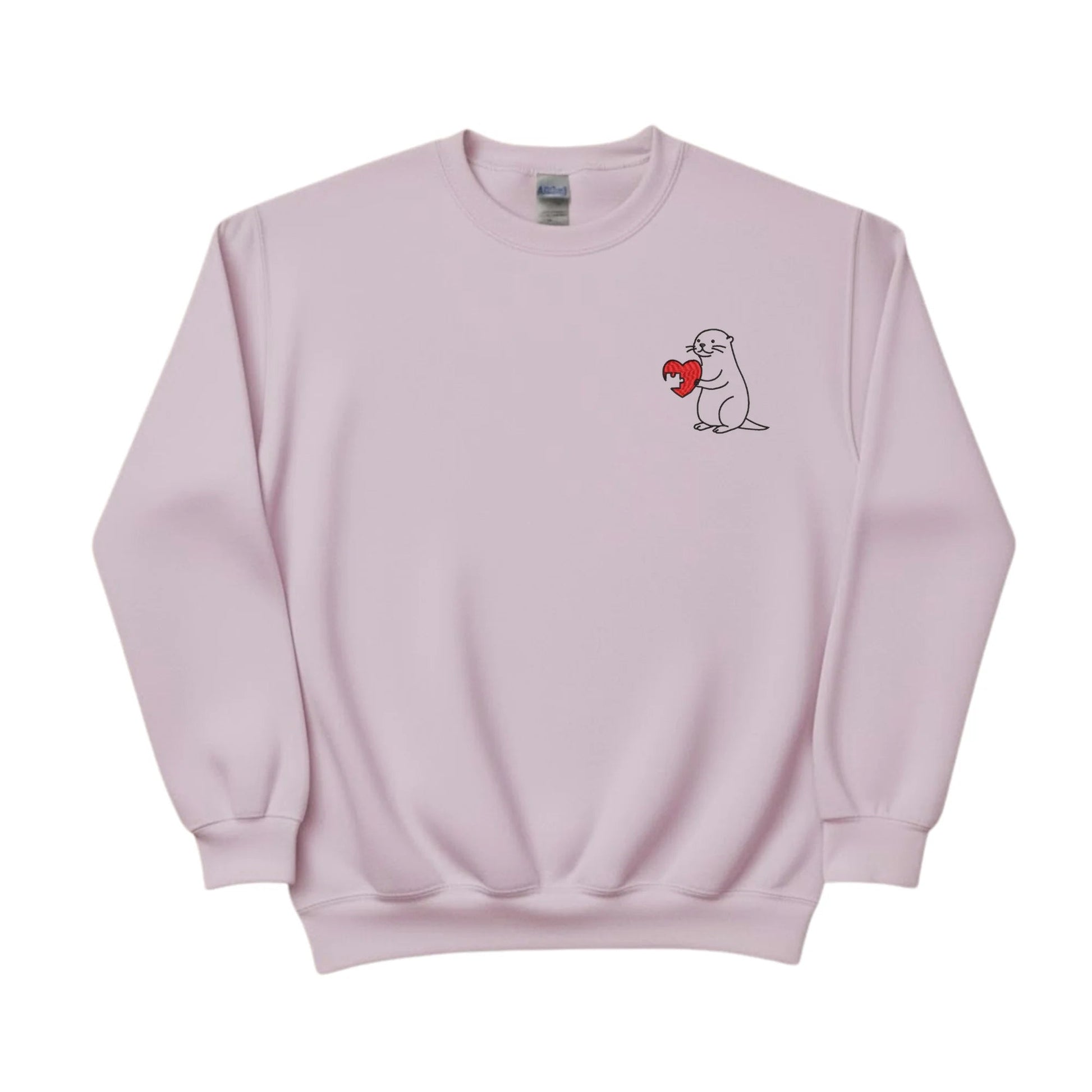 Two Halves, One Heart Sketch Embroidery SweatShirt - EWB104