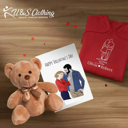 Forever Us Personalised Printed Gift Bundle with Hoodie For Her