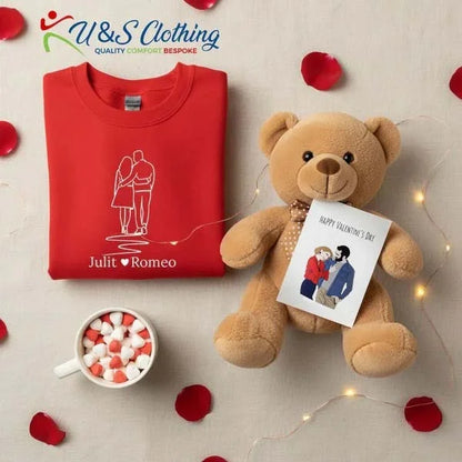 Forever Us Personalised Printed Gift Bundle with Sweatshirt For Her