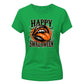 Vampire fangs lips gothic graphic Halloween ladies t-shirt