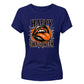 Vampire fangs lips gothic graphic Halloween ladies t-shirt