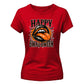 Vampire fangs lips gothic graphic Halloween ladies t-shirt