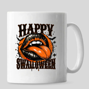 Vampire lips fangs funny pun text ceramic Halloween Mug