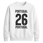 Varsity Portugal No.26 football tournament unisex sweatshirt