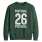 Varsity Portugal No.26 football tournament unisex sweatshirt
