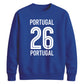 Varsity Portugal No.26 football tournament unisex sweatshirt