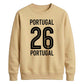 Varsity Portugal No.26 football tournament unisex sweatshirt