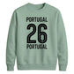 Varsity Portugal No.26 football tournament unisex sweatshirt