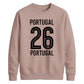 Varsity Portugal No.26 football tournament unisex sweatshirt