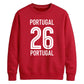 Varsity Portugal No.26 football tournament unisex sweatshirt