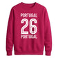 Varsity Portugal No.26 football tournament unisex sweatshirt