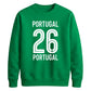Varsity Portugal No.26 football tournament unisex sweatshirt