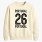 Varsity Portugal No.26 football tournament unisex sweatshirt