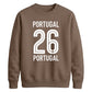 Varsity Portugal No.26 football tournament unisex sweatshirt