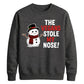 Vegans Stole My Nose Snowman Christmas Unisex Sweatshirt