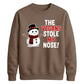 Vegans Stole My Nose Snowman Christmas Unisex Sweatshirt