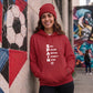 Vertical Acronym Graphic Spain Football Tournament Hoodie