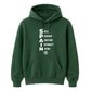 Vertical Acronym Graphic Spain Football Tournament Hoodie