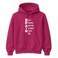 Vertical Acronym Graphic Spain Football Tournament Hoodie