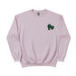 Heart Puzzle Sketch Embroidery SweatShirt - EWB103