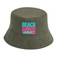 Vibrant Beach Mode Activated Slogan Summer Bucket Hat