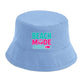 Vibrant Beach Mode Activated Slogan Summer Bucket Hat
