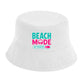 Vibrant Beach Mode Activated Slogan Summer Bucket Hat