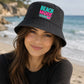 Vibrant Beach Mode Activated Slogan Summer Bucket Hat